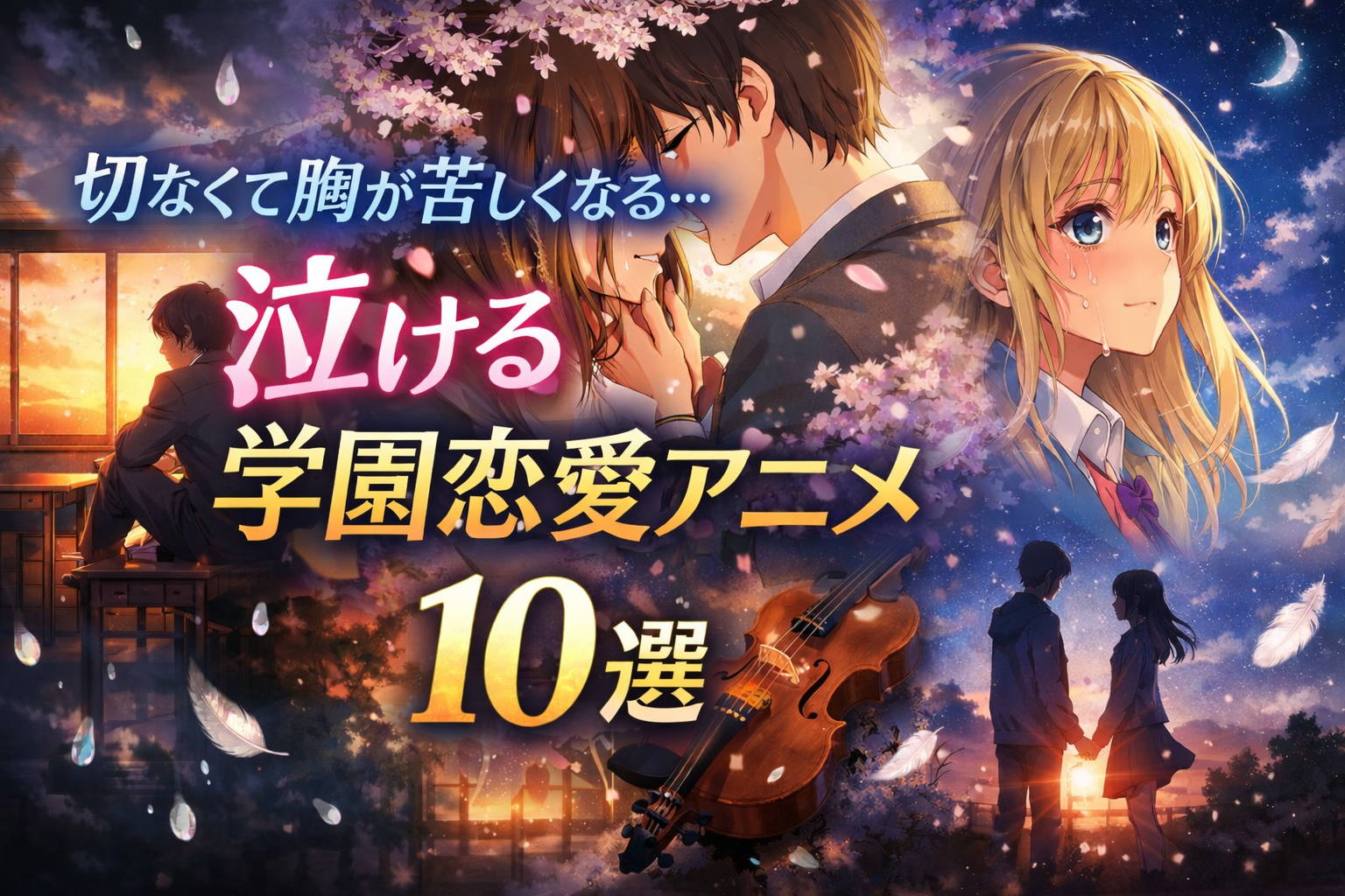 切なくて胸が苦しくなる…泣ける学園恋愛アニメ10選