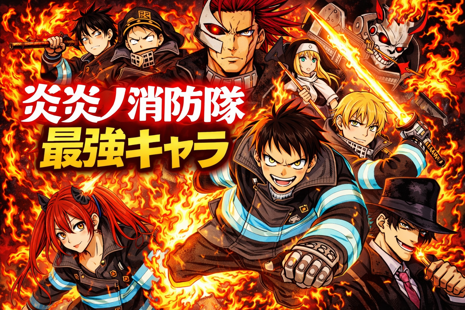 アニメ炎炎ノ消防隊（三ノ章） 最強キャラランキングTOP44（能力者のみ）
