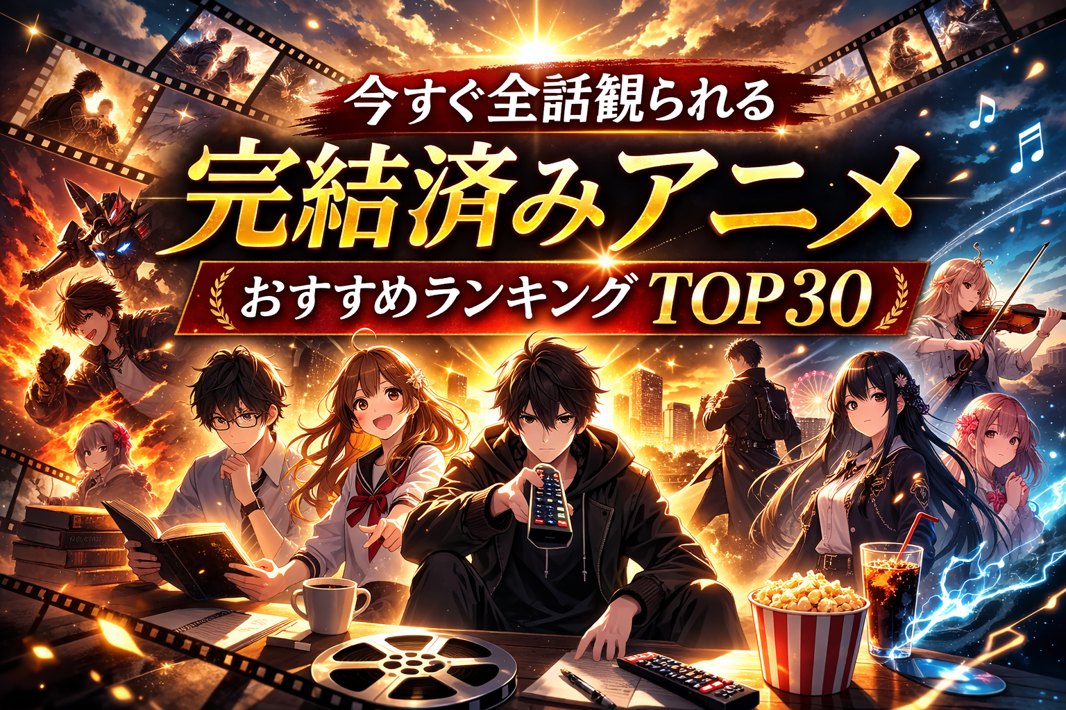 【2026年最新版】今すぐ全話観られる完結済みアニメおすすめランキングTOP30