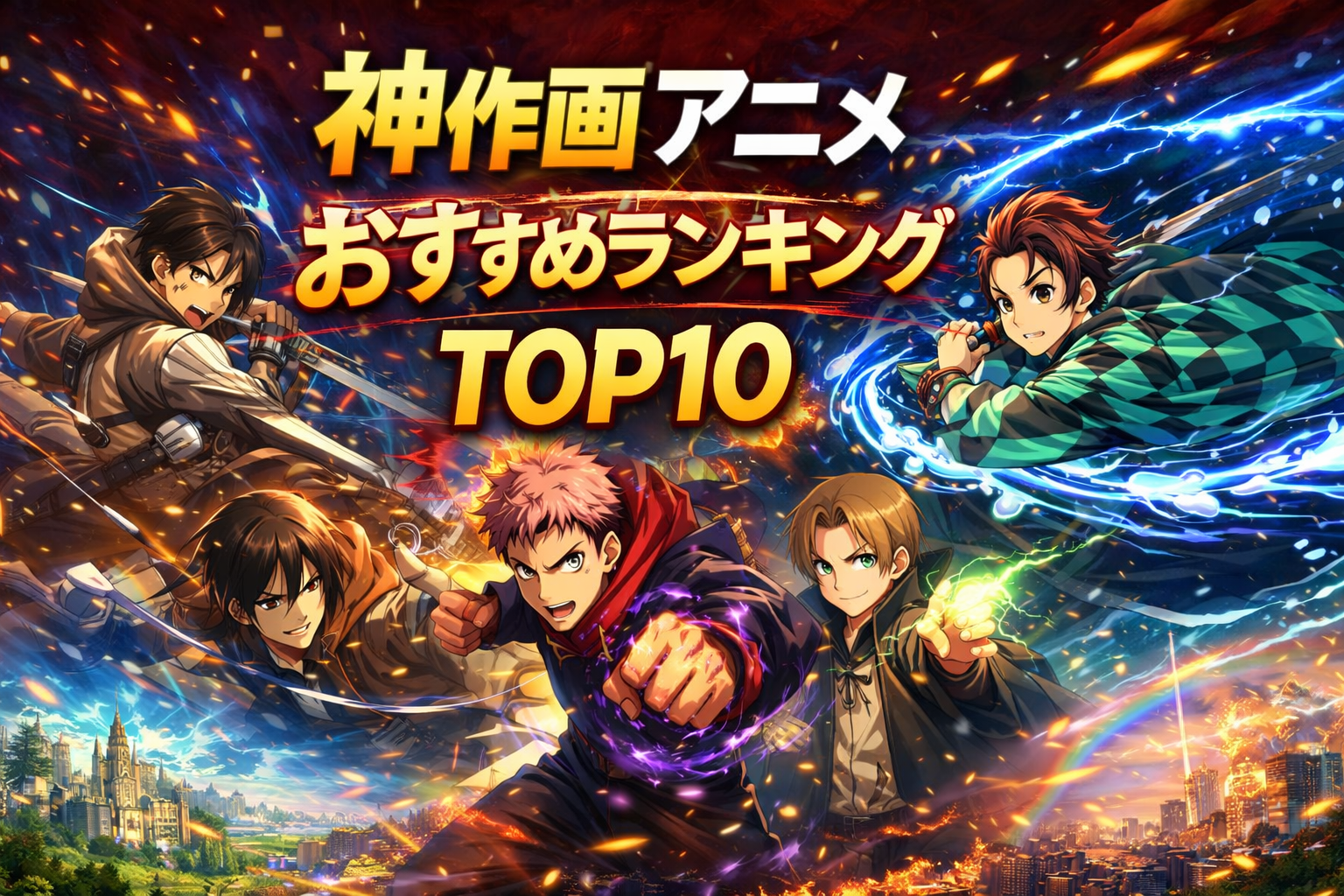 【神作画】作画が凄いアニメおすすめランキングTOP10