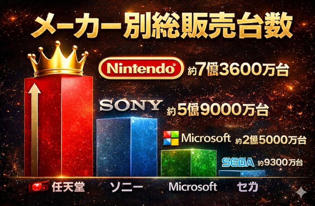 メーカー別総販売台数画像