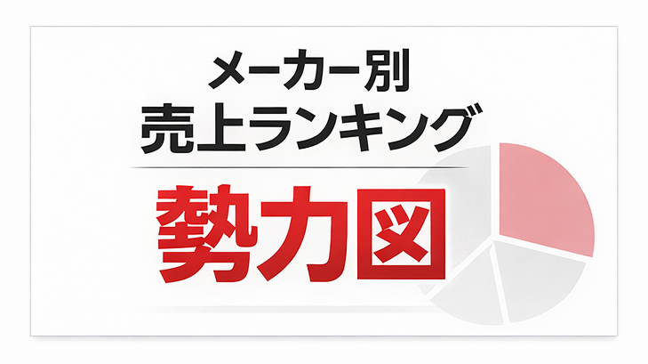メーカー別総売上ランキング（TOP100集計）イラスト