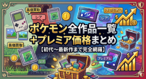 ポケモン全作品一覧＋プレミア価格まとめ【初代〜最新作まで完全網羅】