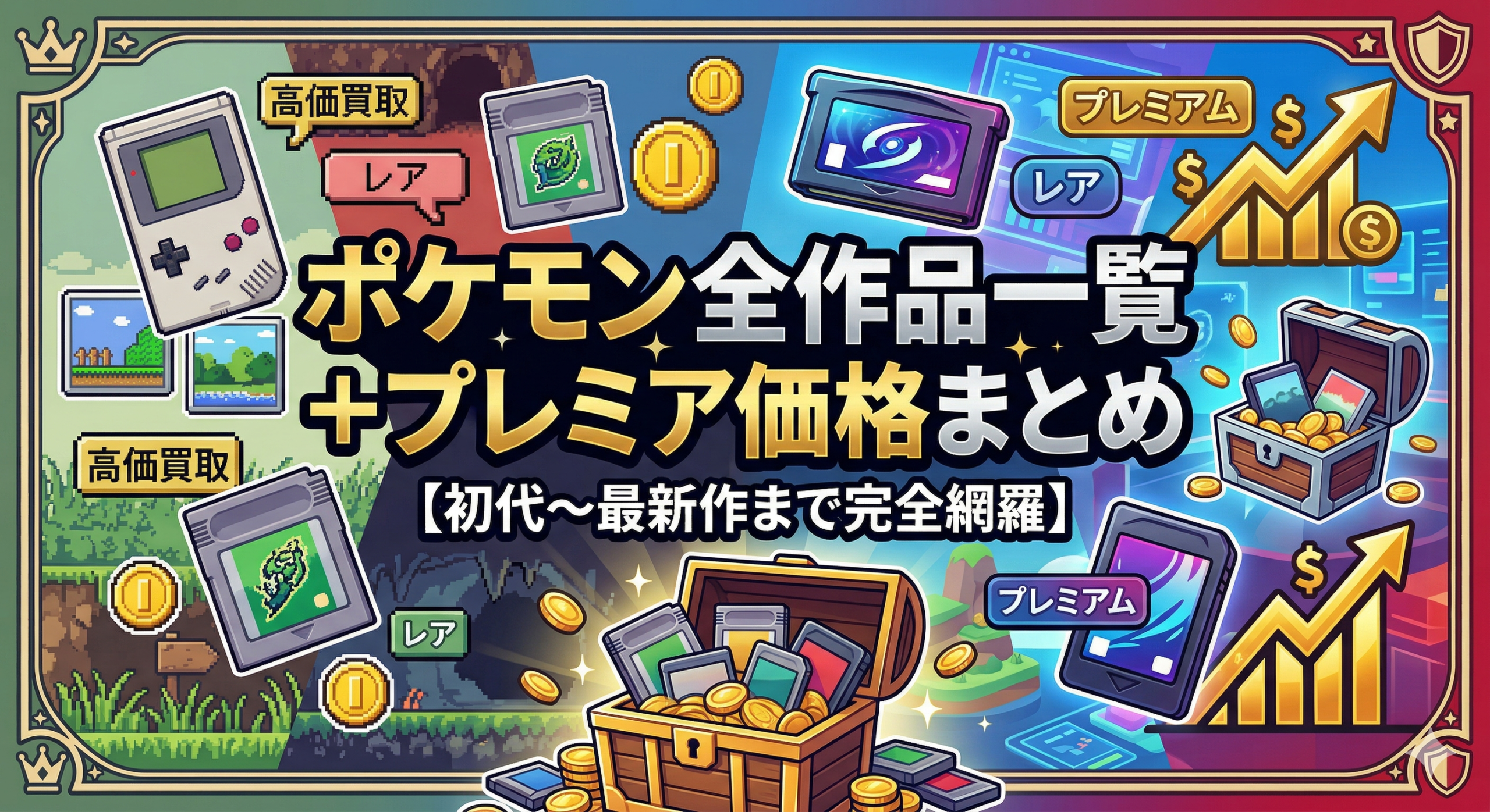 ポケモン全作品一覧＋プレミア価格まとめ【初代〜最新作まで完全網羅】