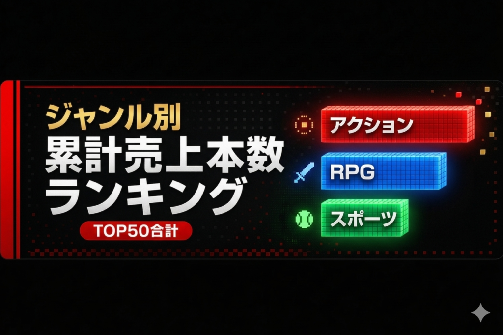 ジャンル別「累計売上本数」ランキング(TOP50合計)画像