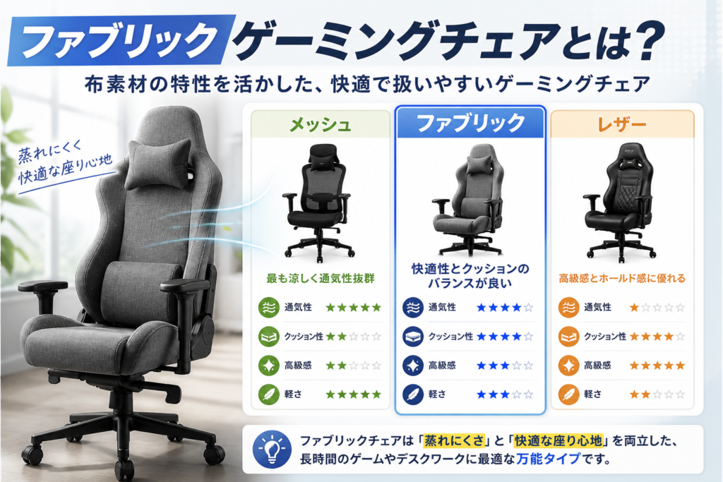 ファブリックゲーミングチェアとは？画像
