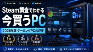 Steamハードウェア調査から考える今買うべきゲーミングPCランキング｜2026年版