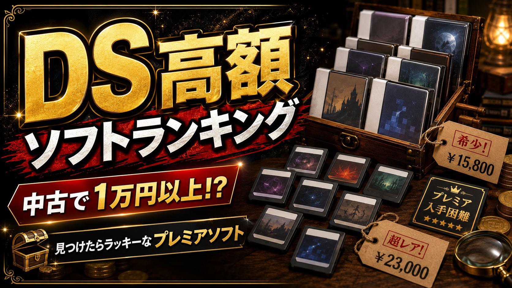 【2026年最新】中古で1万円以上するDSソフトランキングTOP20|見つけたらラッキーな高額ソフト